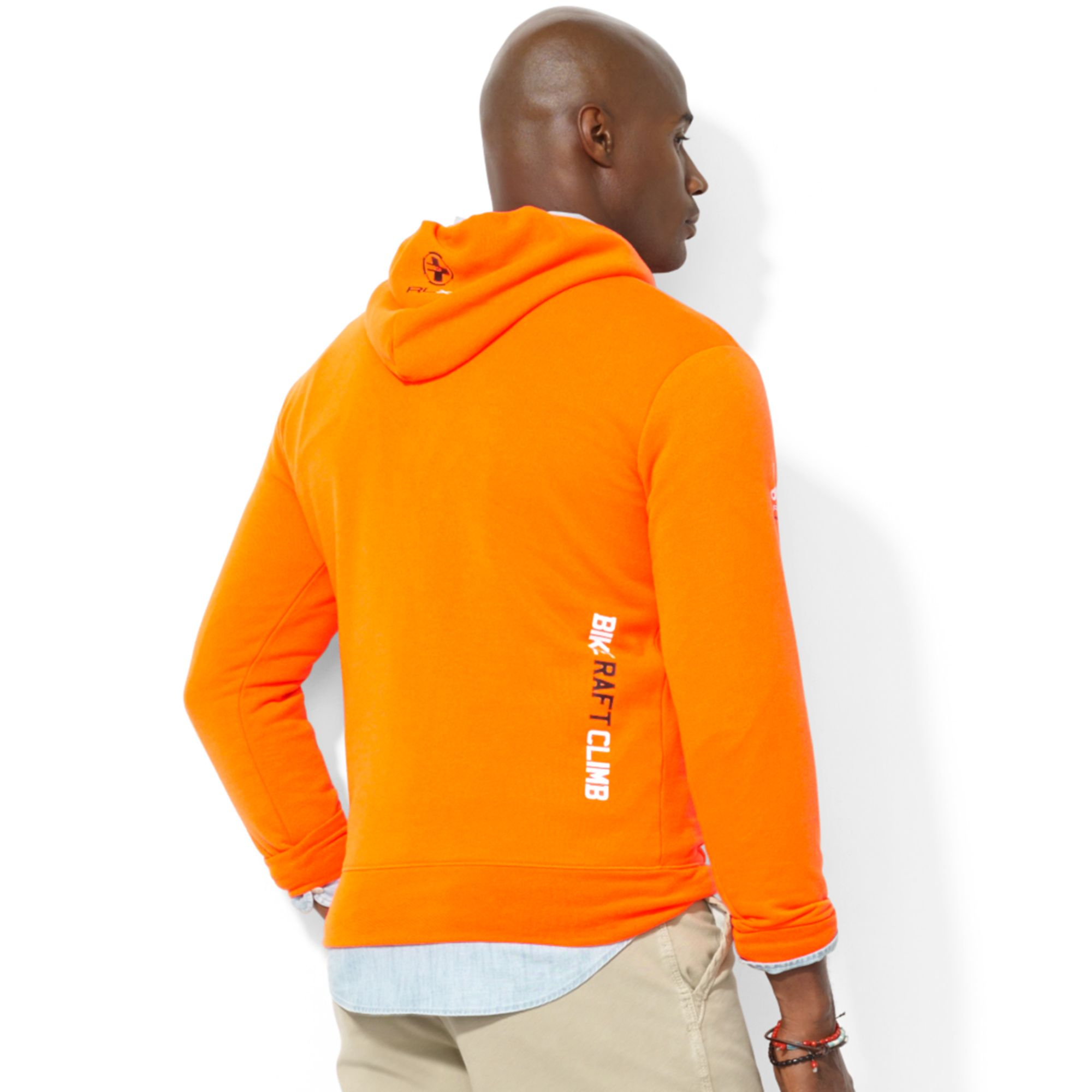 Ralph Lauren Polo Big and Tall Rlx Fleece Hoodie in Orange for Men - Lyst