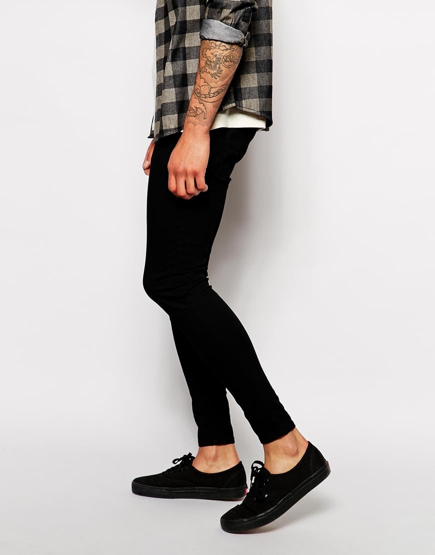 Cheap Monday Jeans Low Spray Super Skinny Black for Men | Lyst