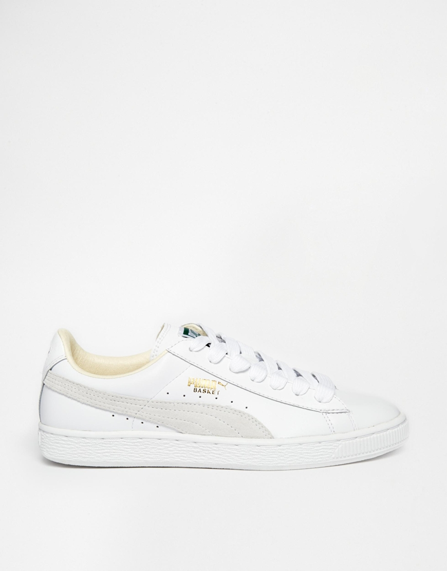 puma white classic sneakers
