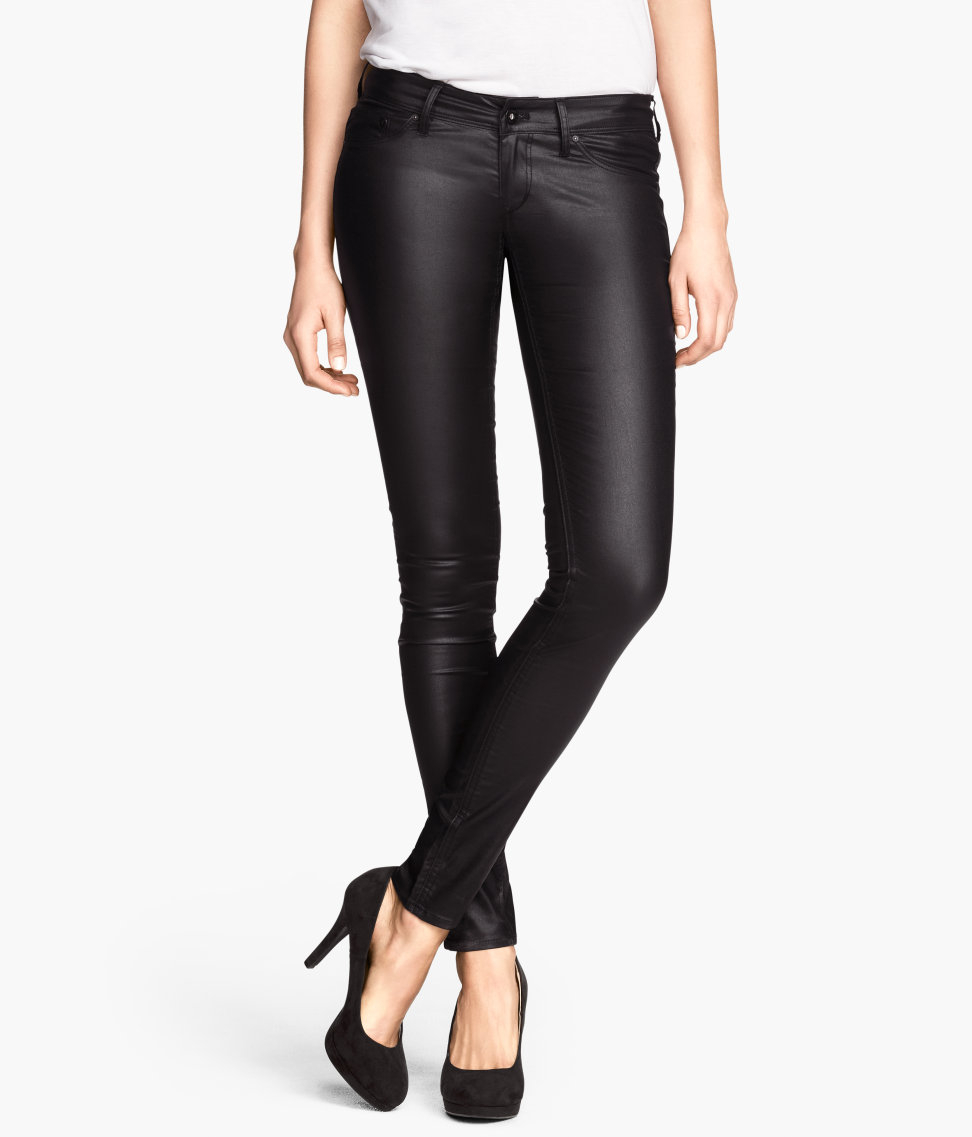 coated jeans h&m