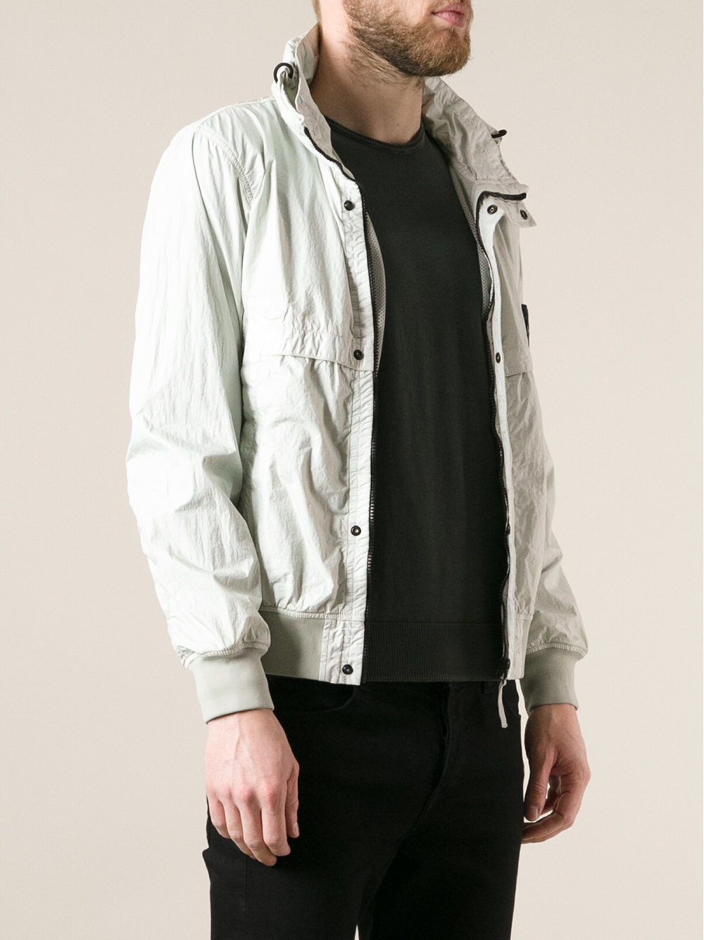 stone island jacket zip