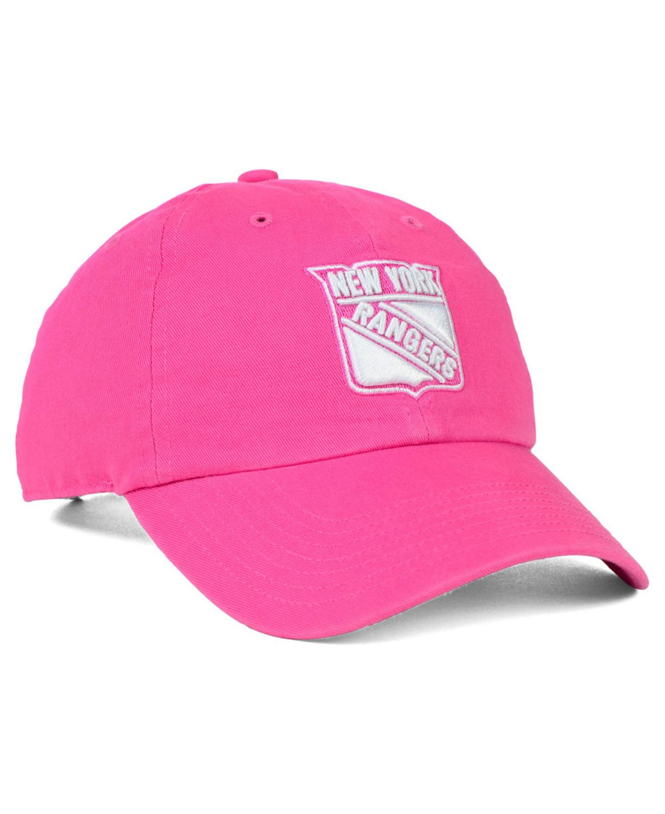 York Rangers Clean-Up Cap in Pink 