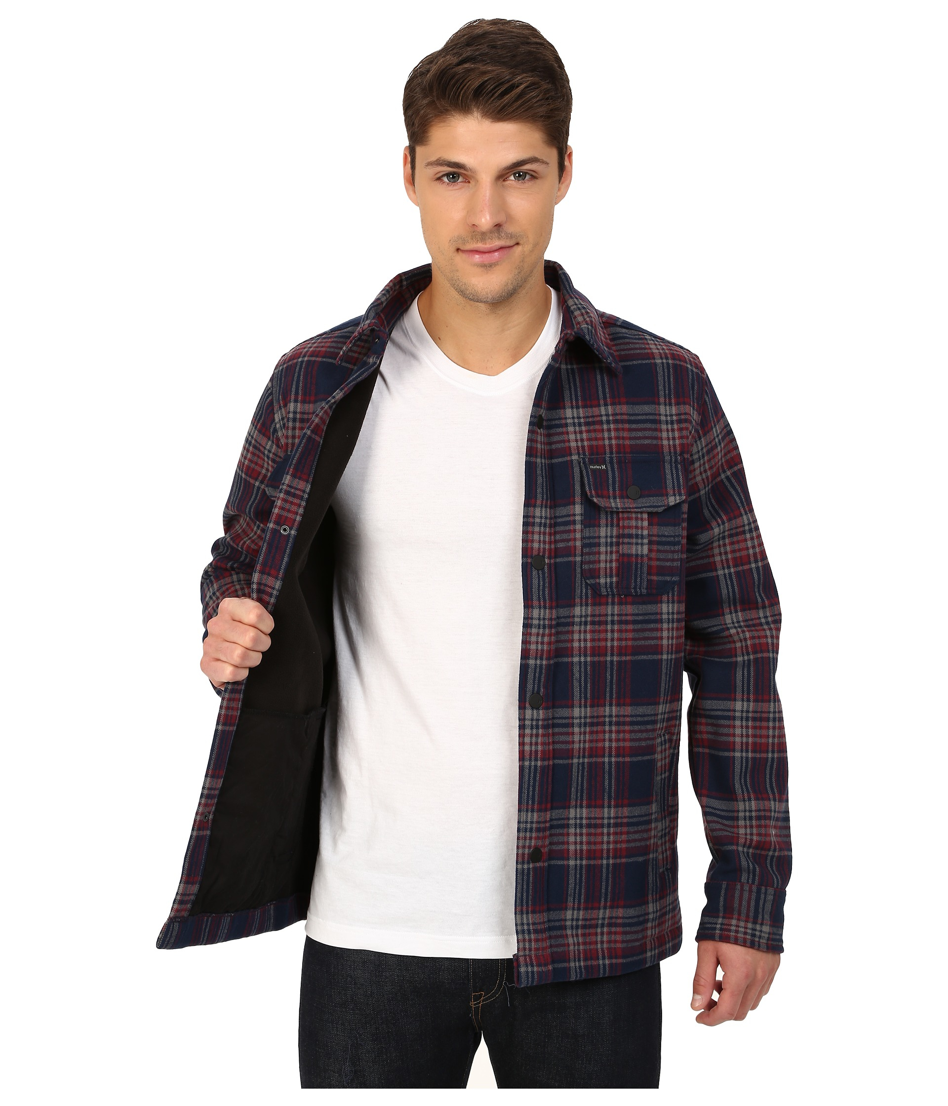 hurley flannel jacket