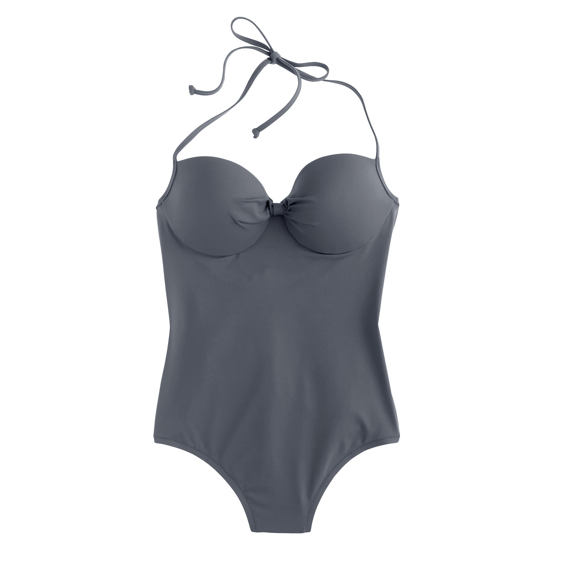 J.crew Dd-cup Italian Matte Knotted Underwire One-piece Swimsuit in ...