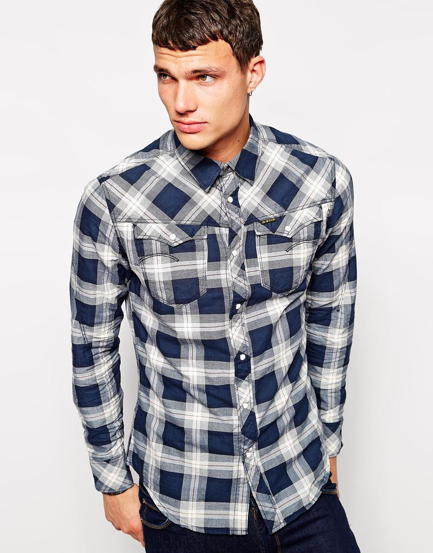 g star check shirt