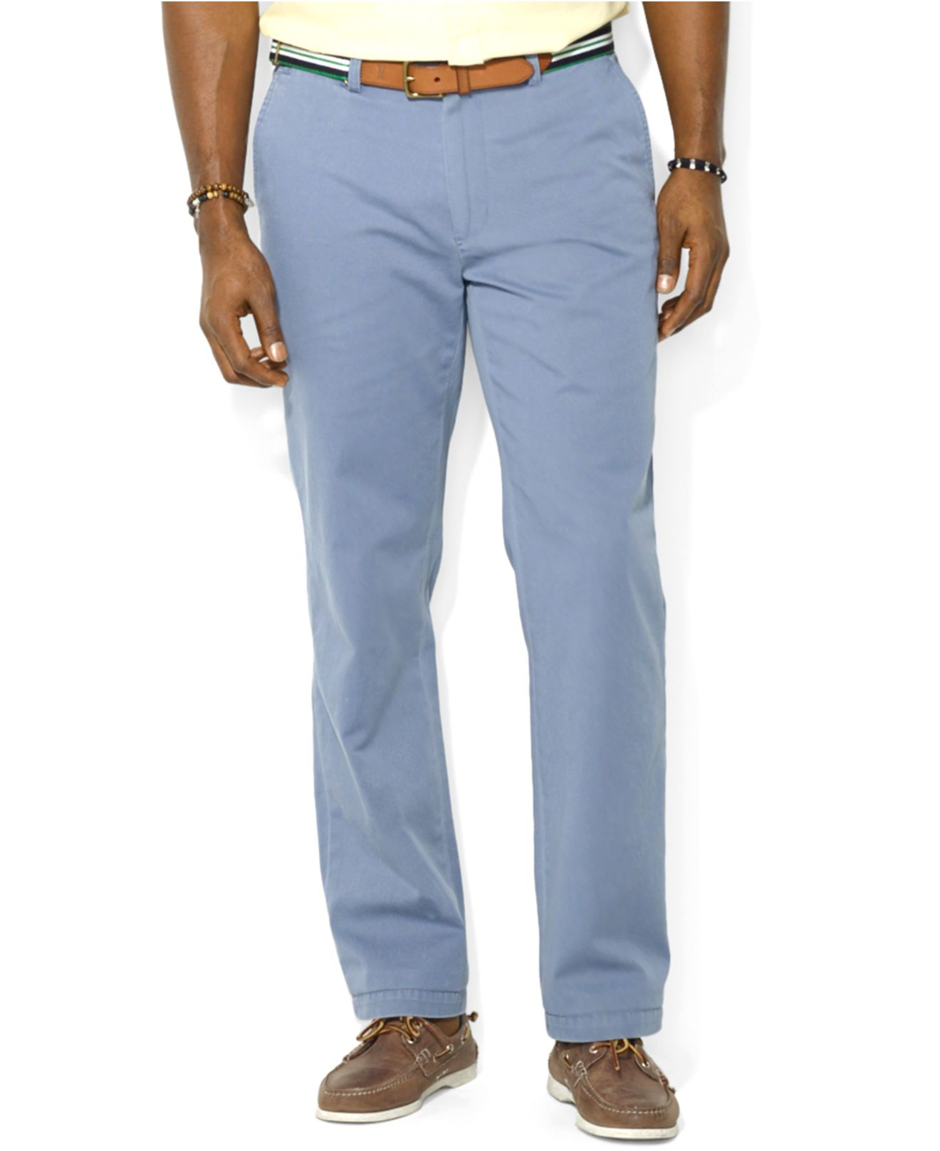 Polo Ralph Lauren Suffield Classic-Fit Flat-Front Chino Pants in Blue for  Men | Lyst