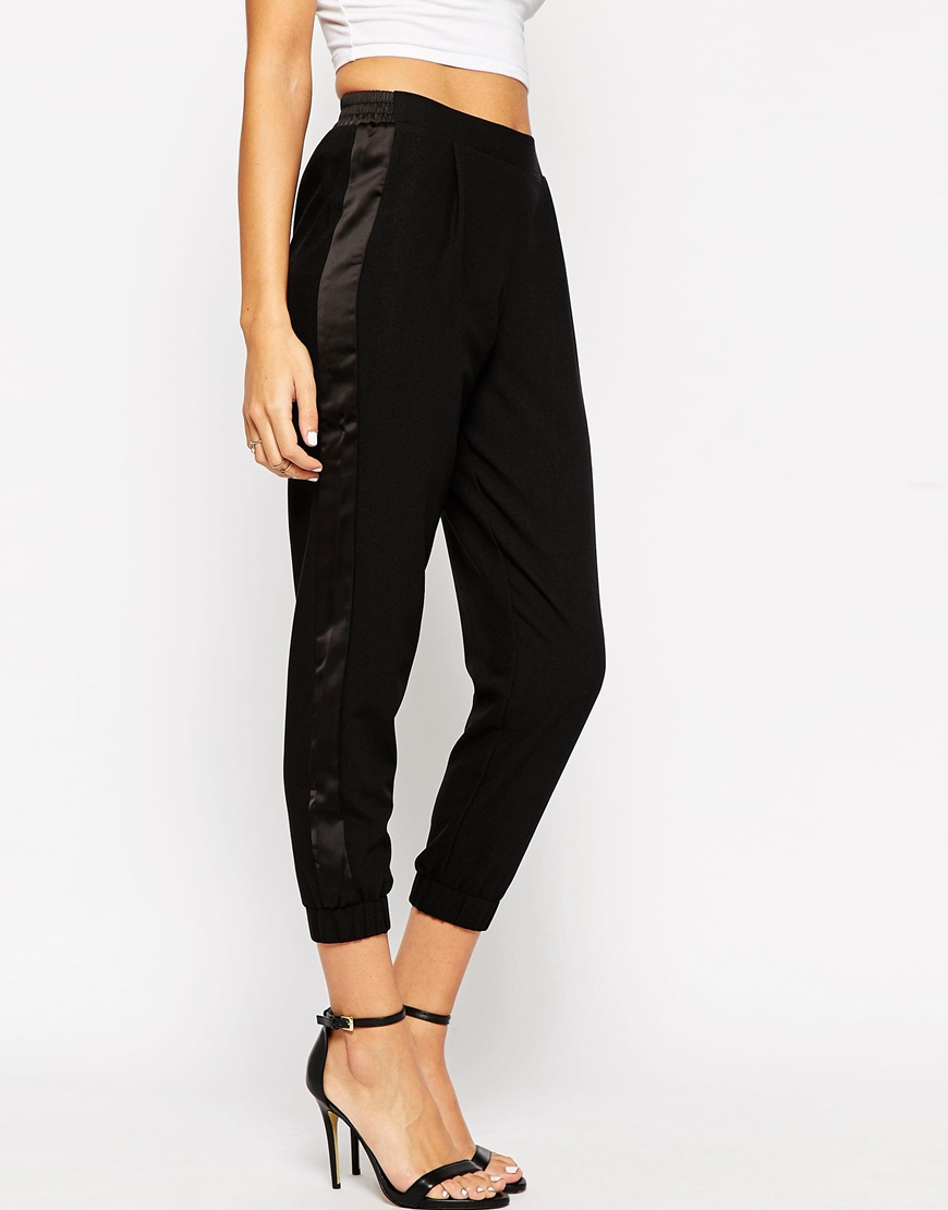 Lyst - Asos Formal Joggers In Crepe in Black