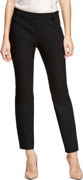 Brooks Brothers Natalie Fit Cotton Pants in Black | Lyst