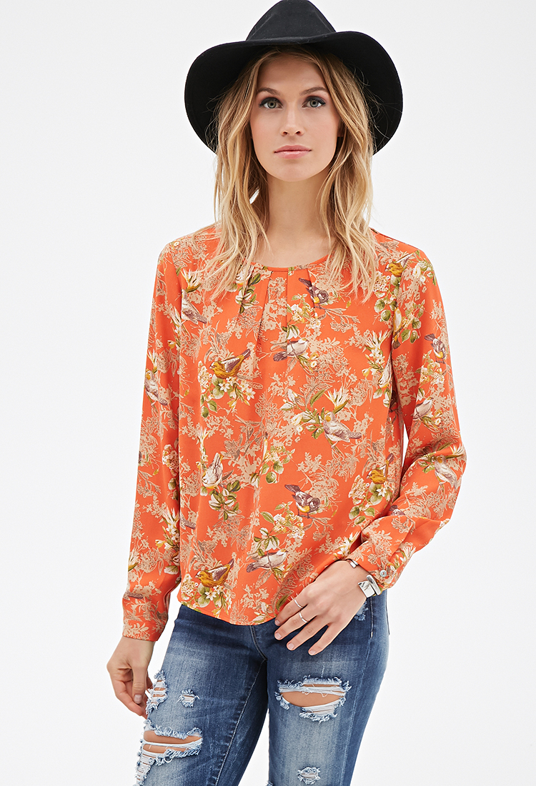 orange blouse forever 21