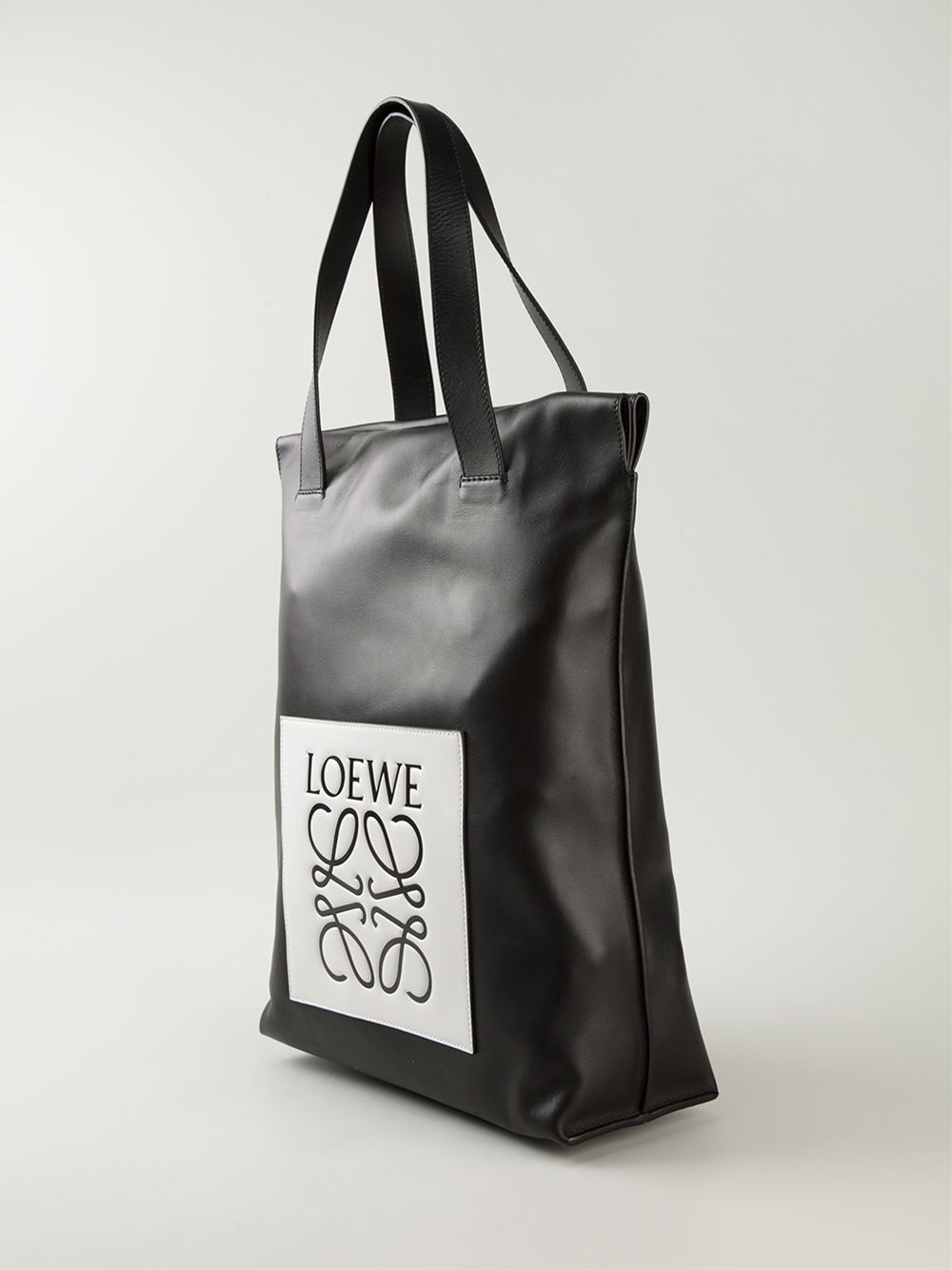 Loewe Logo Shopping Tote in Black - Lyst