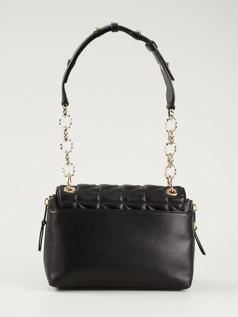 Karl Lagerfeld Small Quilted Shoulder Bag in Black Lyst