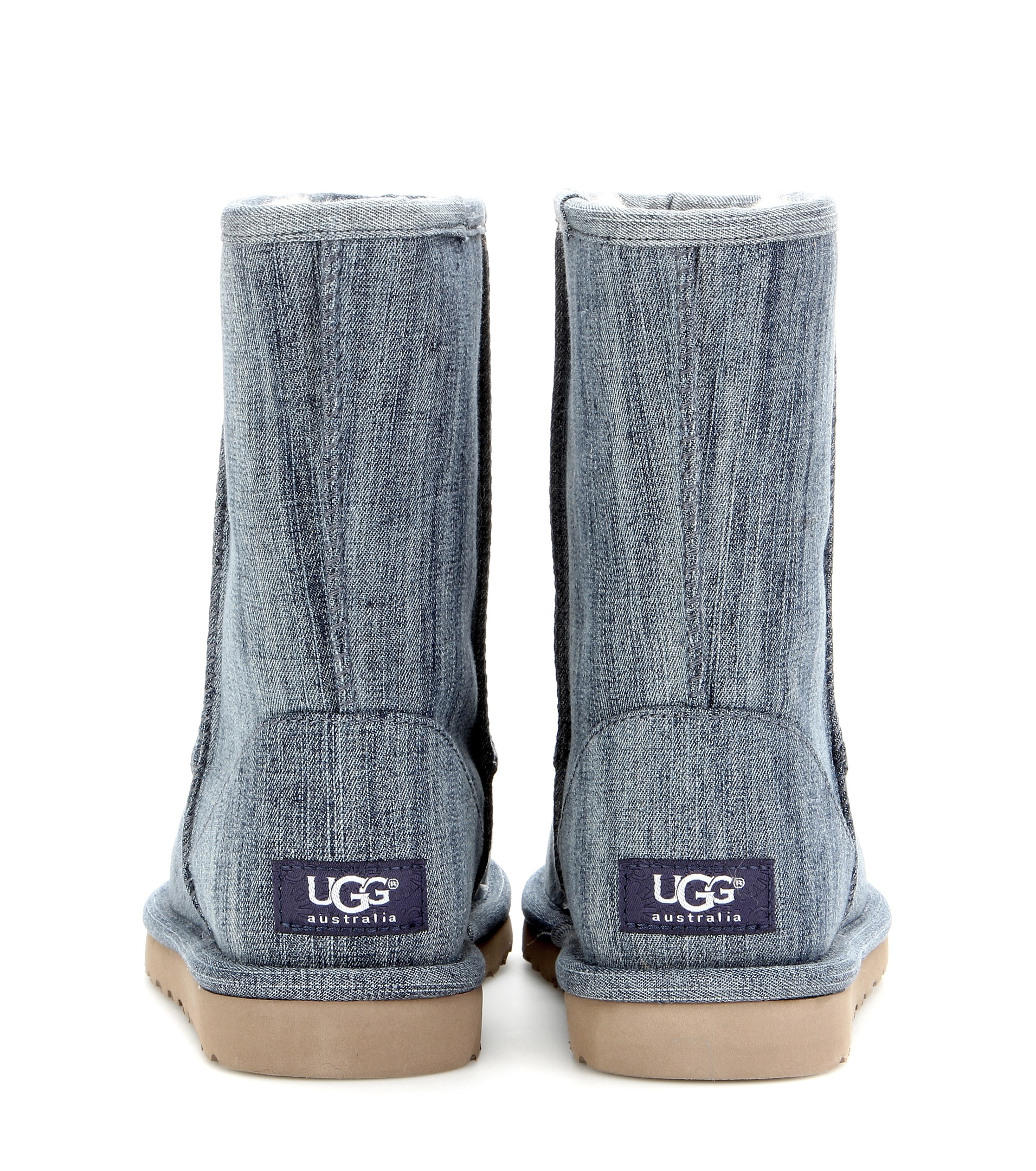 UGG Classic Short Denim Boots in Blue - Lyst