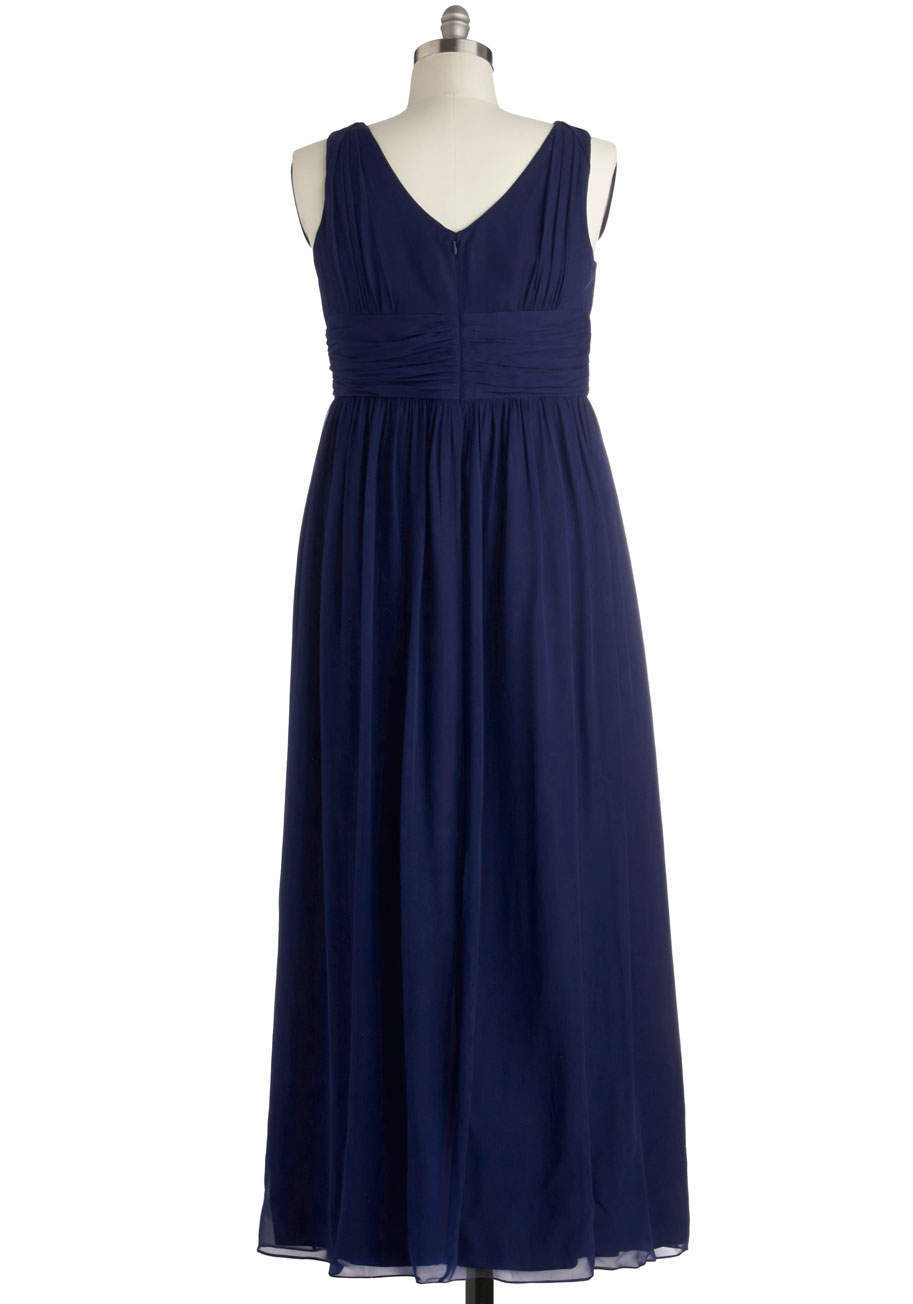 Modcloth Grand Guest Dress in Navy Plus Size in Blue | Lyst