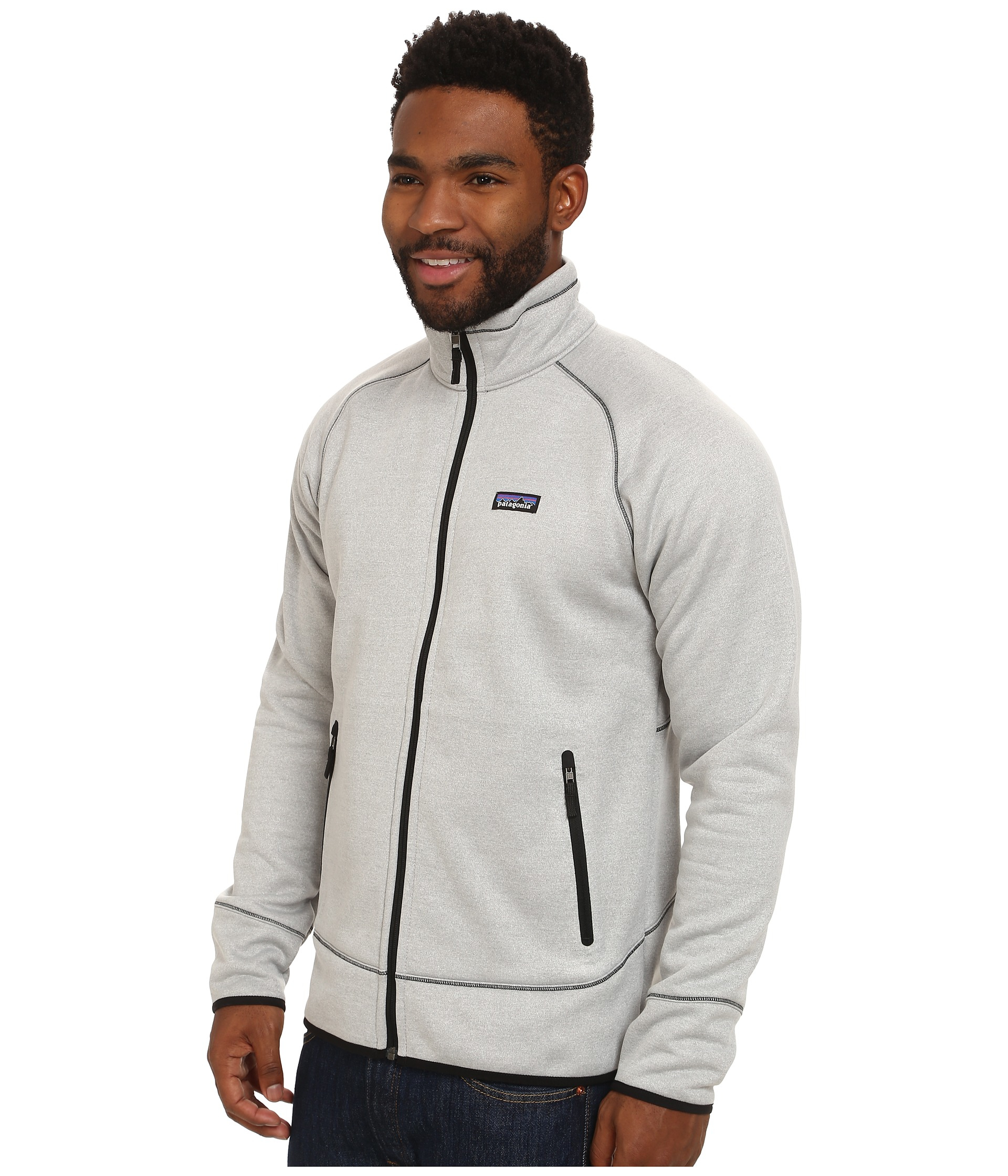 Patagonia Tech Fleece Jacket in White for Men Lyst