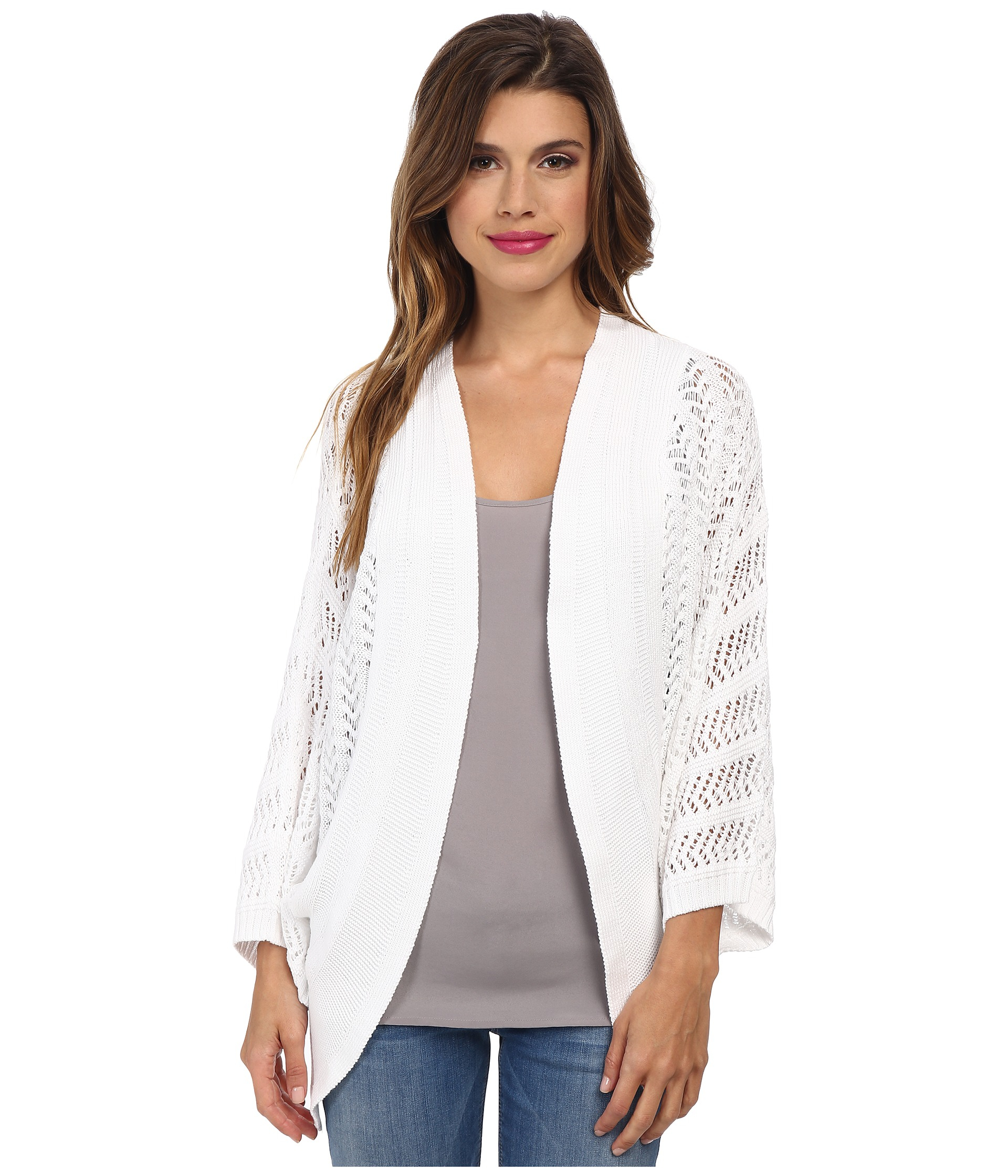 white cocoon cardigan