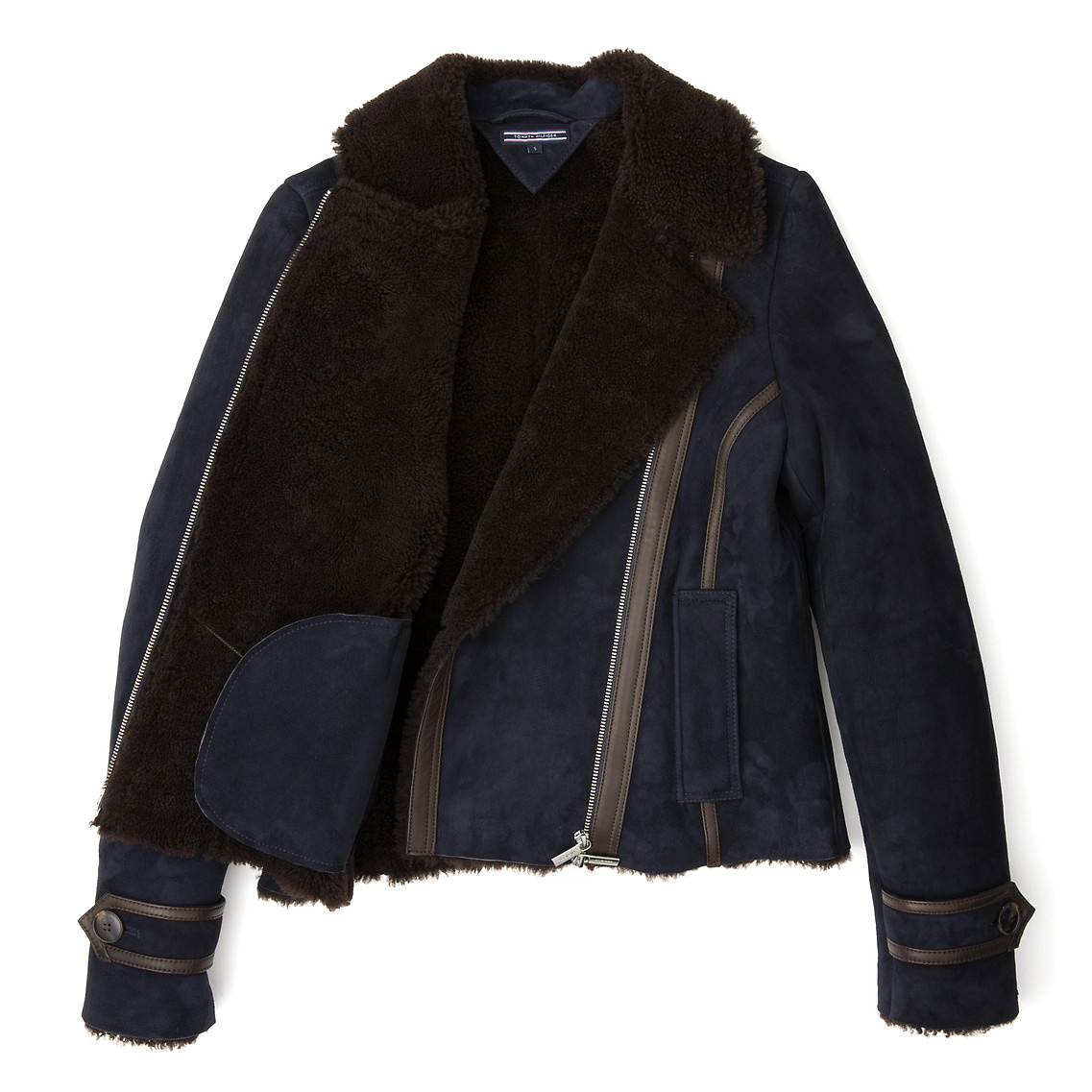 tommy hilfiger shearling jacket