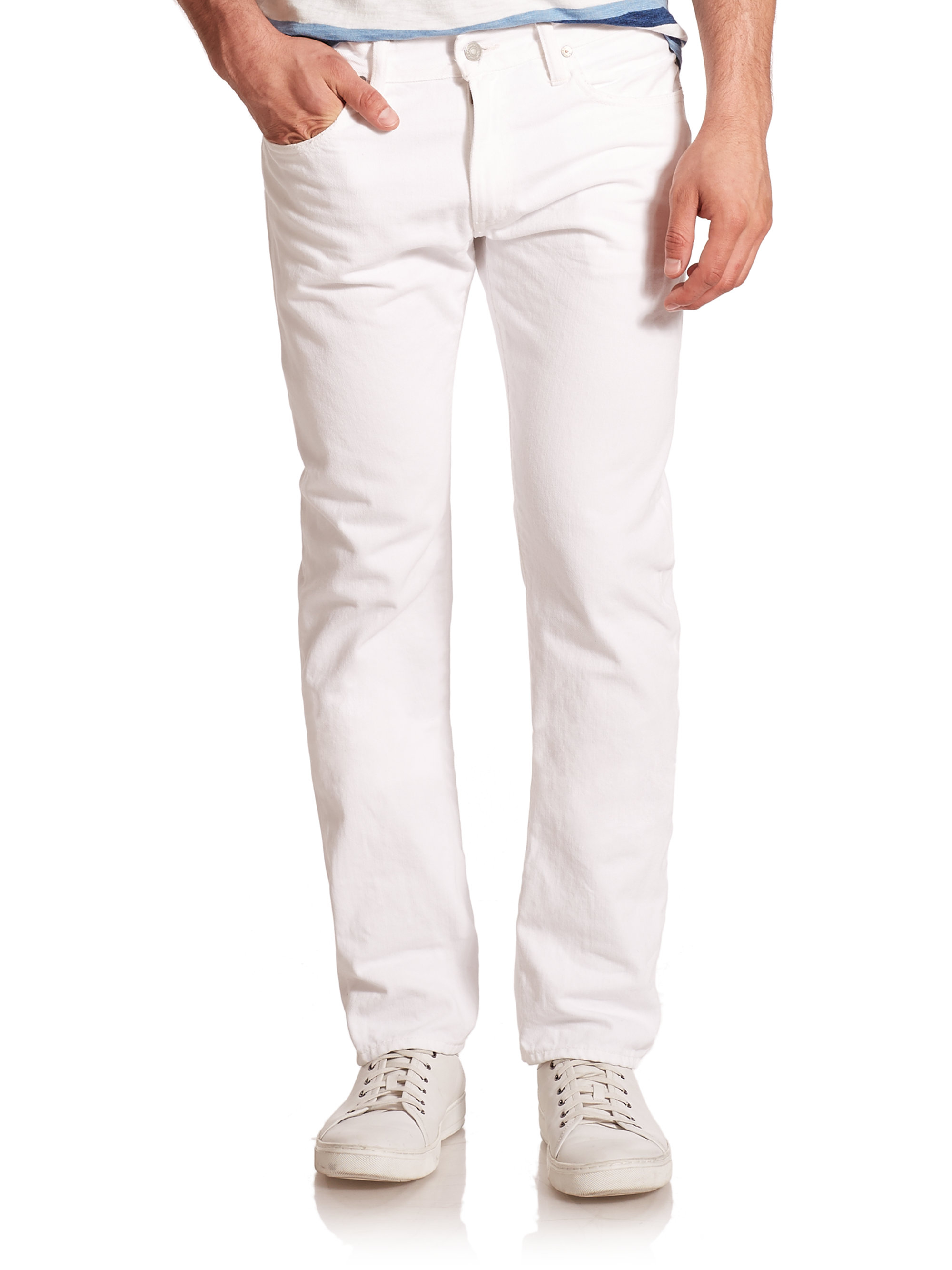 Lyst - Polo Ralph Lauren Varick Slim-straight Hudson Jeans in White for Men