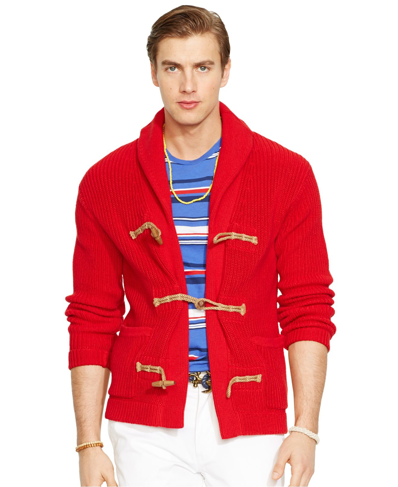 polo cardigan sweater