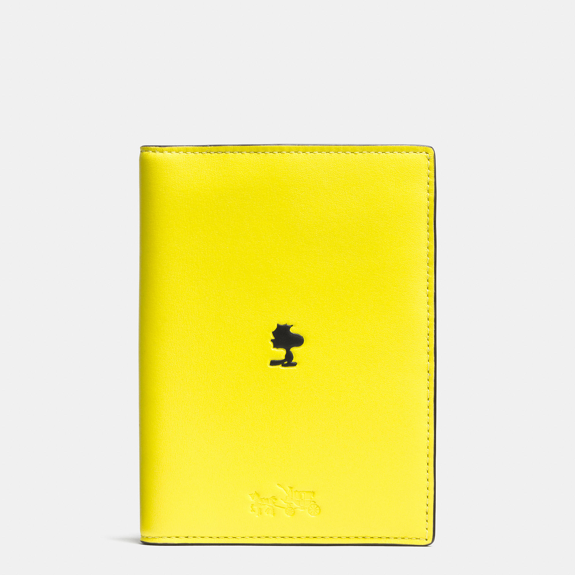COACH X Peanuts Passport Case In Leather in Silver/Yellow (Yellow) Lyst