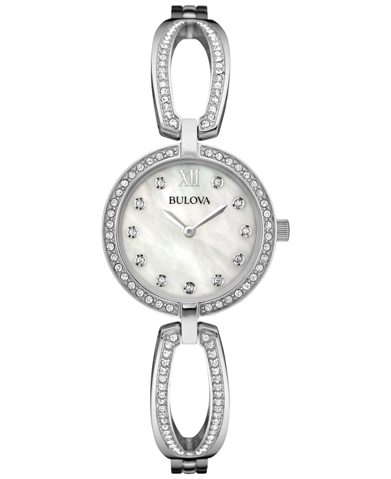 silver bangle watch