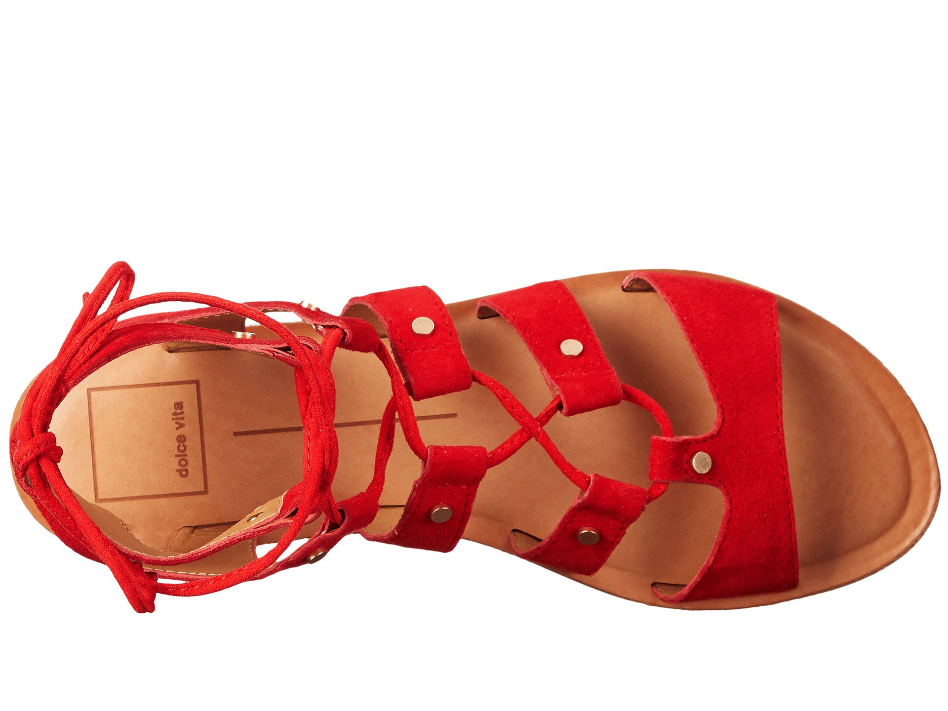 dolce vita red sandals