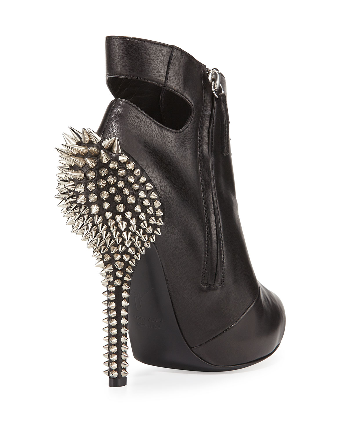 spiked heel boots