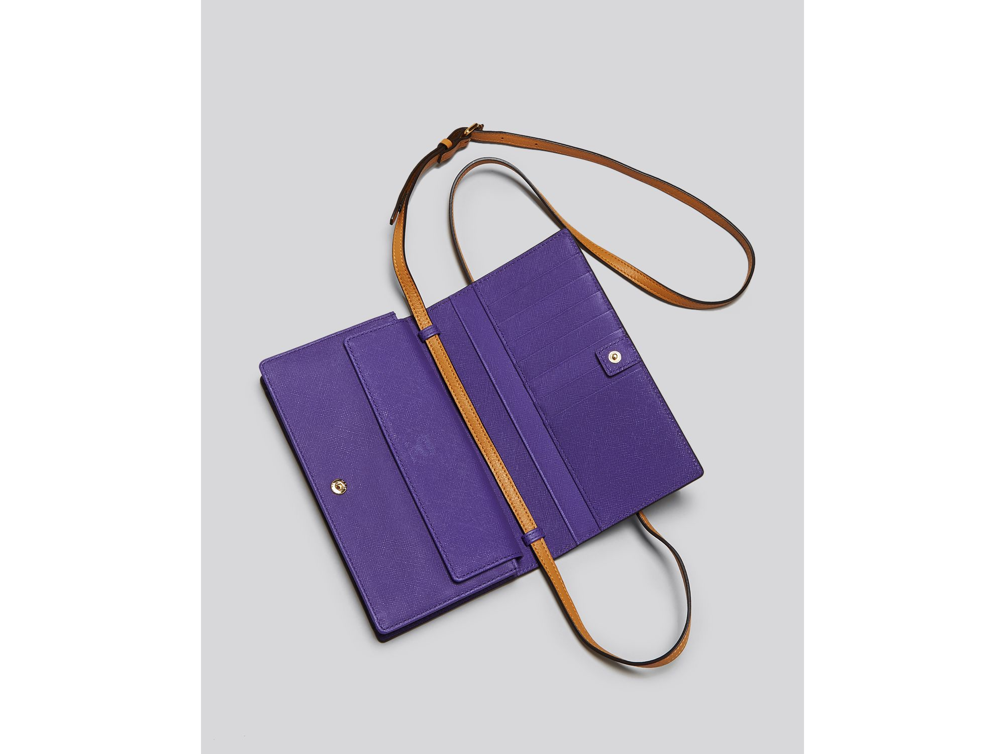 Lyst - Mcm Crossbody - Visetos Colorblock Wallet in Brown Lyst - Mcm Crossbody - Visetos Colorblock Wallet in Brown