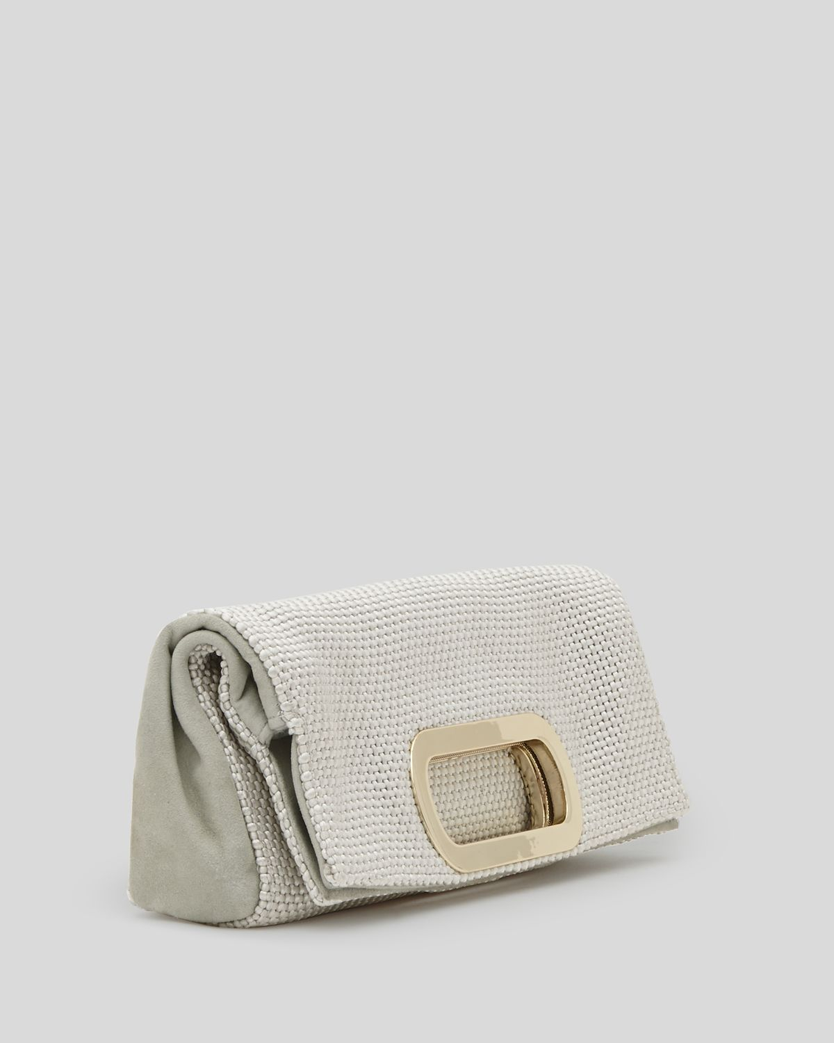 silver clutch bag with handle