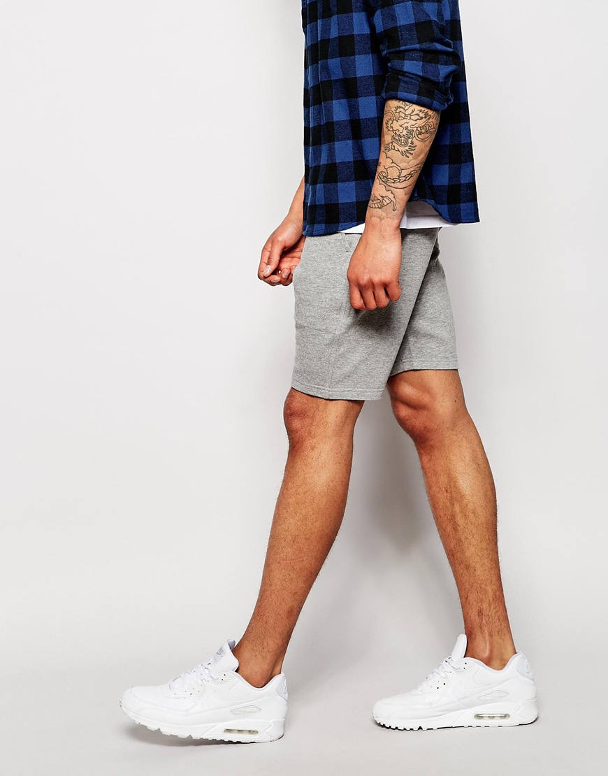 skinny jersey shorts