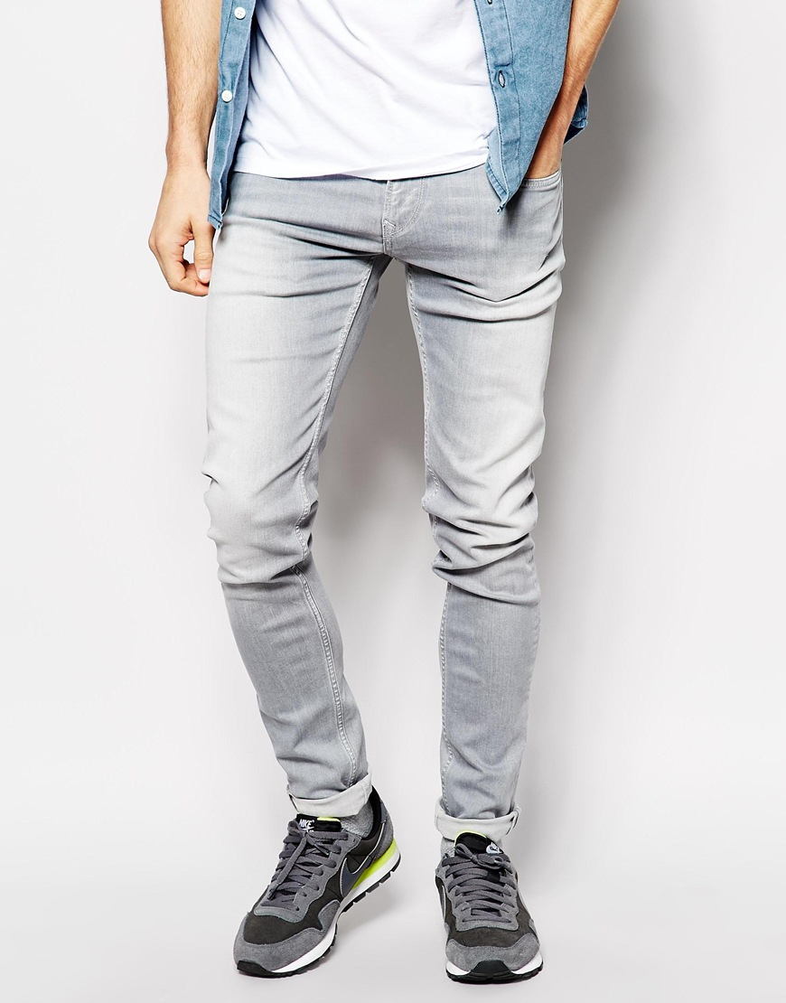 ash colour jeans pant