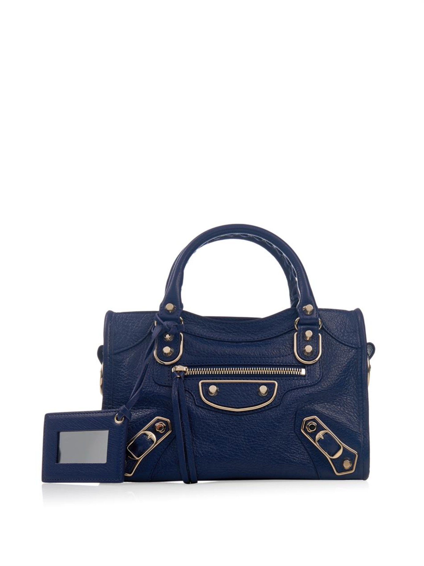 Balenciaga Classic Mini City Edge-Line Cross-Body Bag in Blue - Lyst