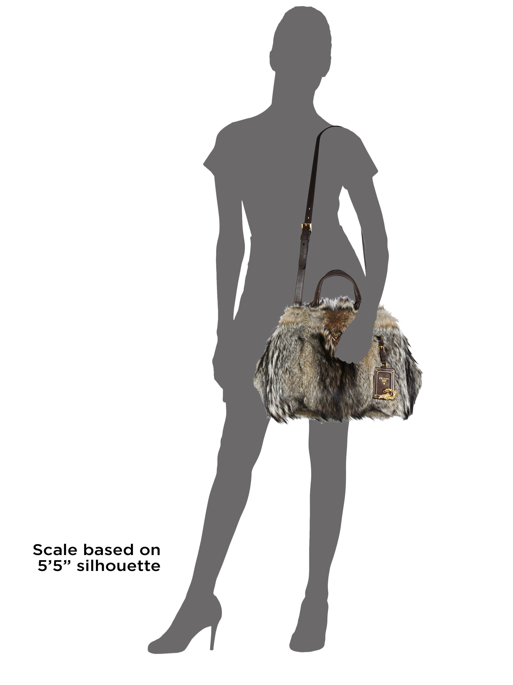 Prada Fox Fur Garden Bag in Beige (NATURALE) | Lyst  