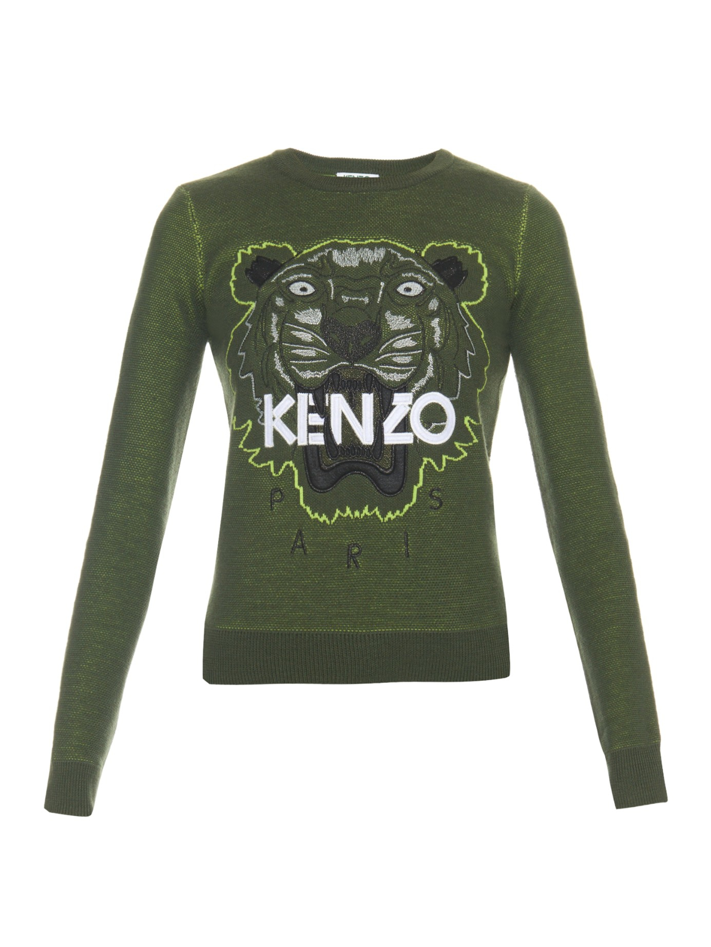 khaki green kenzo jumper