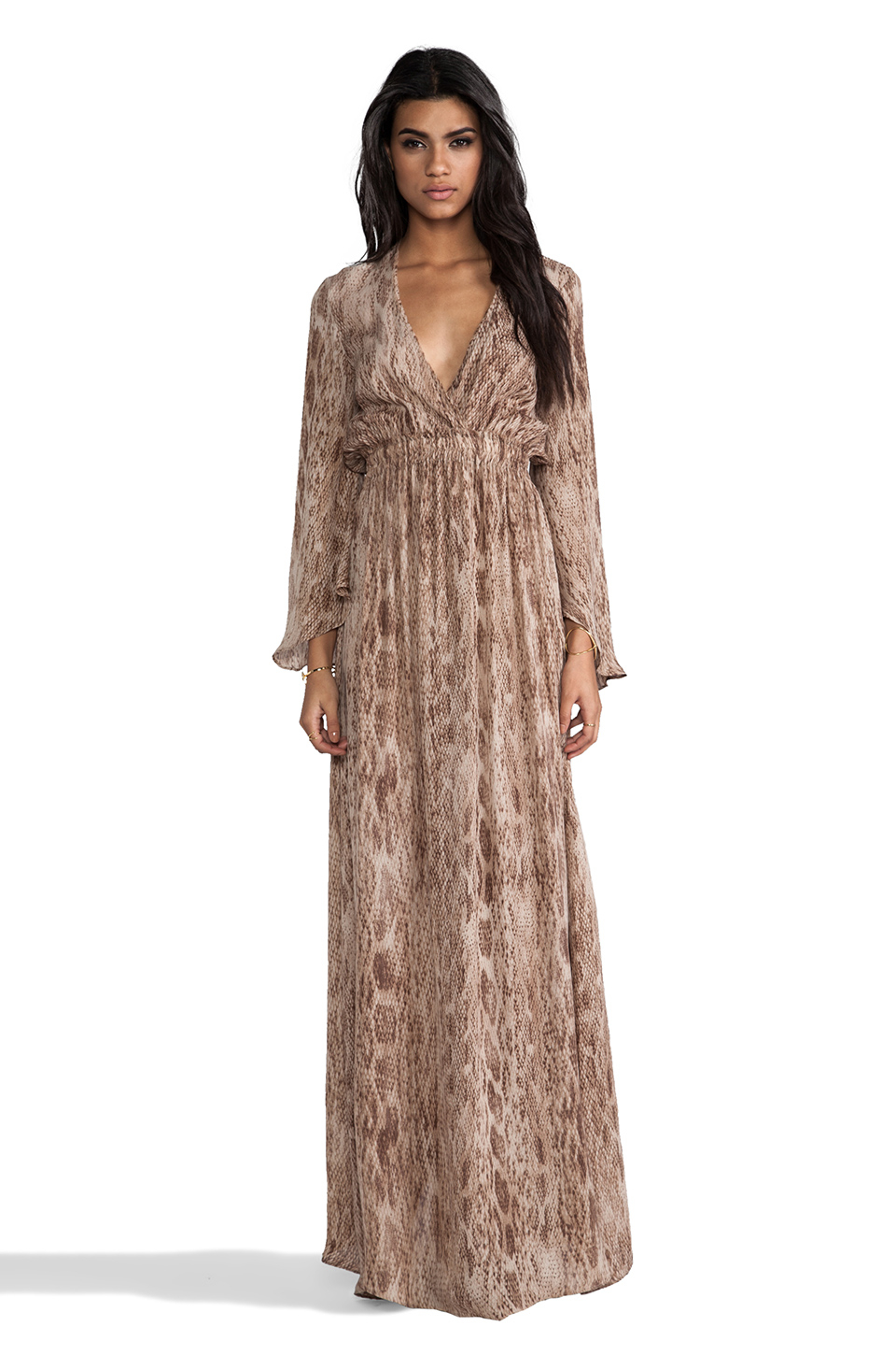 Love Shack Fancy Long Sleeve Maxi Dress 