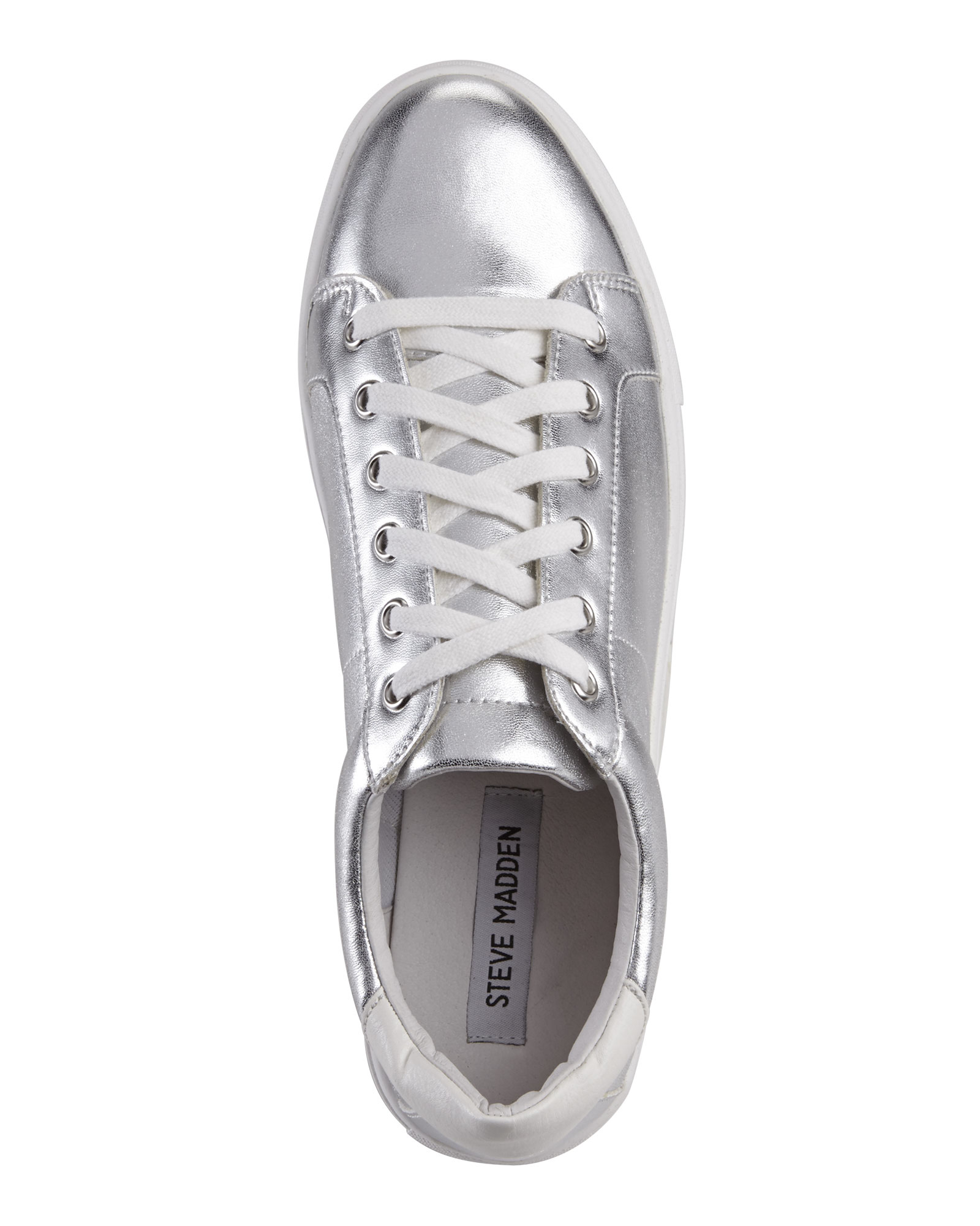 steve madden silver platform sneakers