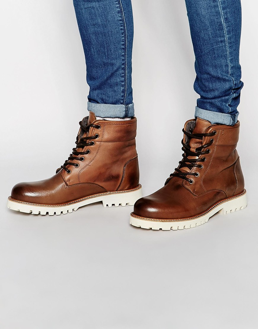 Buy > brown fold over boots > in stock