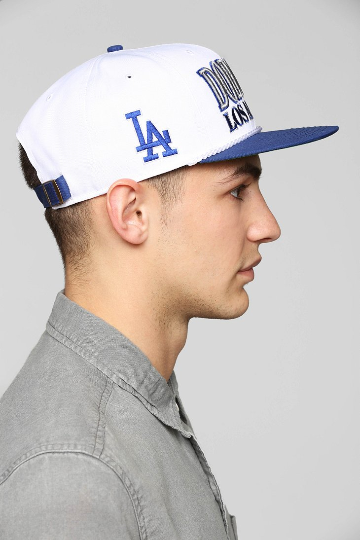 47 Brand Tasty Rope La Dodgers Strap-Back Hat in Blue for Men