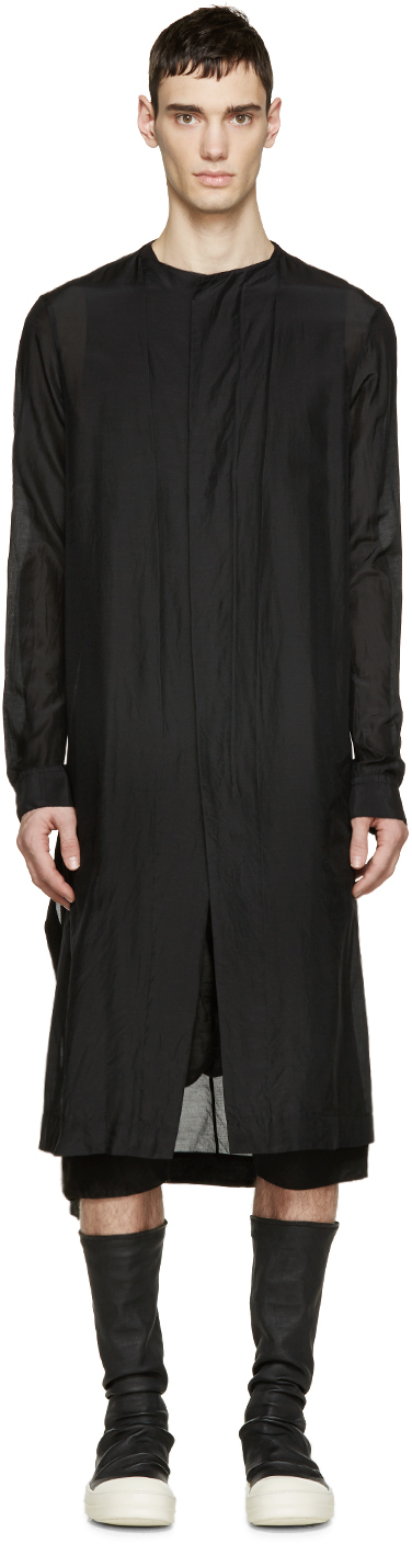 Julius Black Tunic Shirt For Men Lyst
