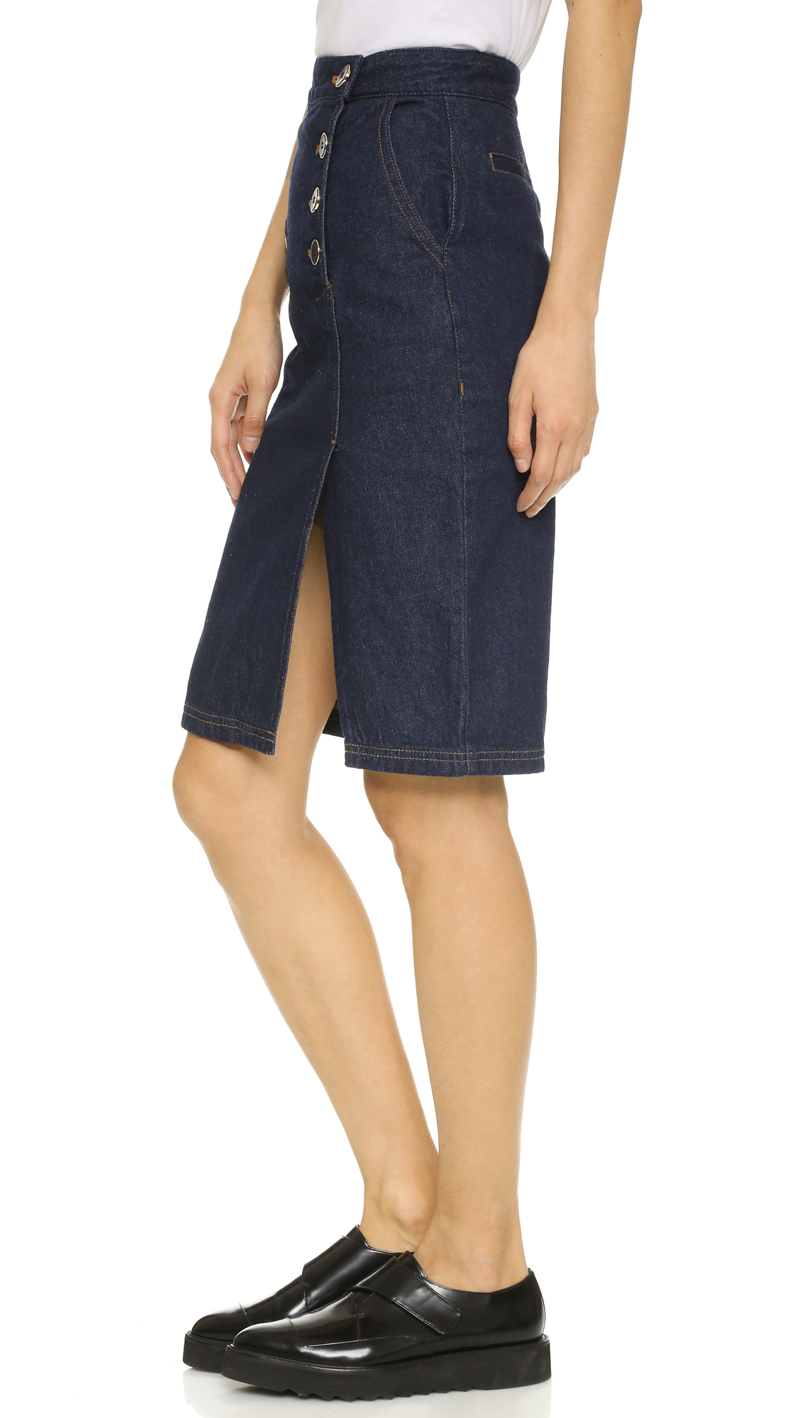 TheMogan Women's Vintage Washed Blue Jean Pencil Midi Soft Denim Skirt. Sold by TheMogan. $ erlinelomantkgs831.ga Blue Asymmetric Button Front Slit Pencil Denim Skirt. Sold by 2 Sellers. $ $ Castaluna Womens Denim Pencil Skirt. Sold by La Redoute. $ $