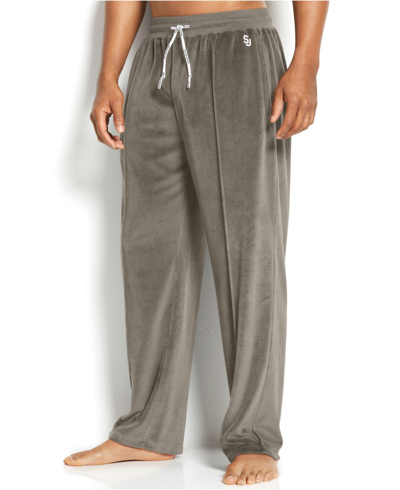 Sean John Men'S Velour Sweatpants in Grey (Gray) for Men - Lyst