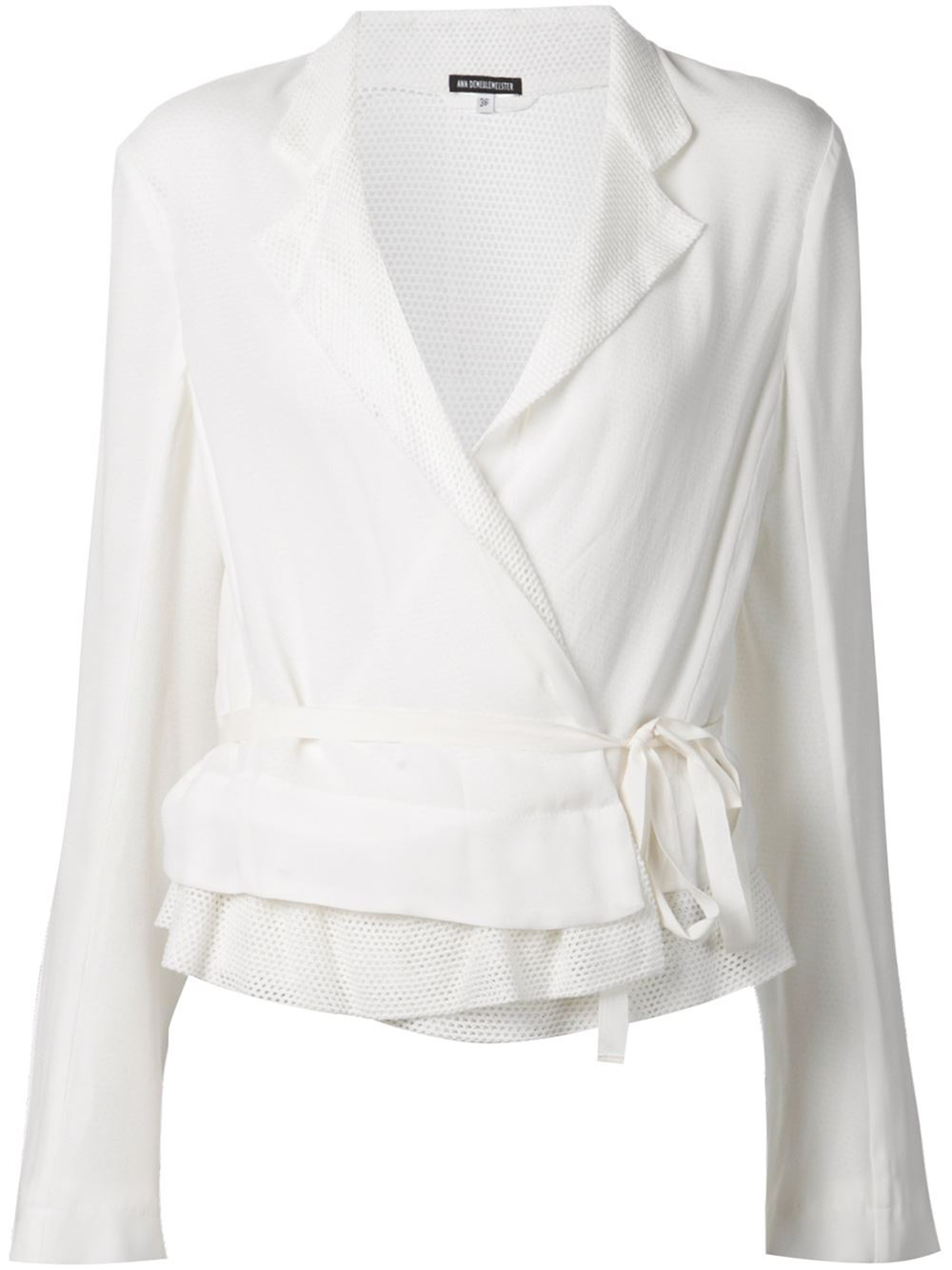 white wrap jacket
