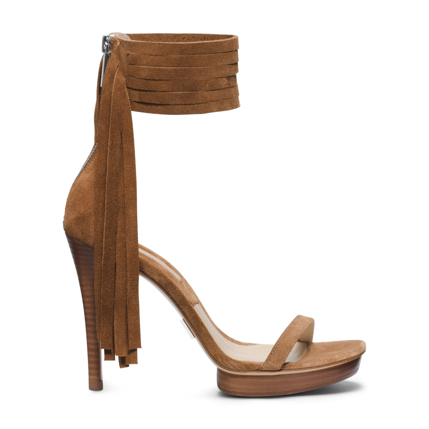fringe sandals michael kors fringe suede sandal in brown fringe sandals michael kors fringe suede sandal in brown