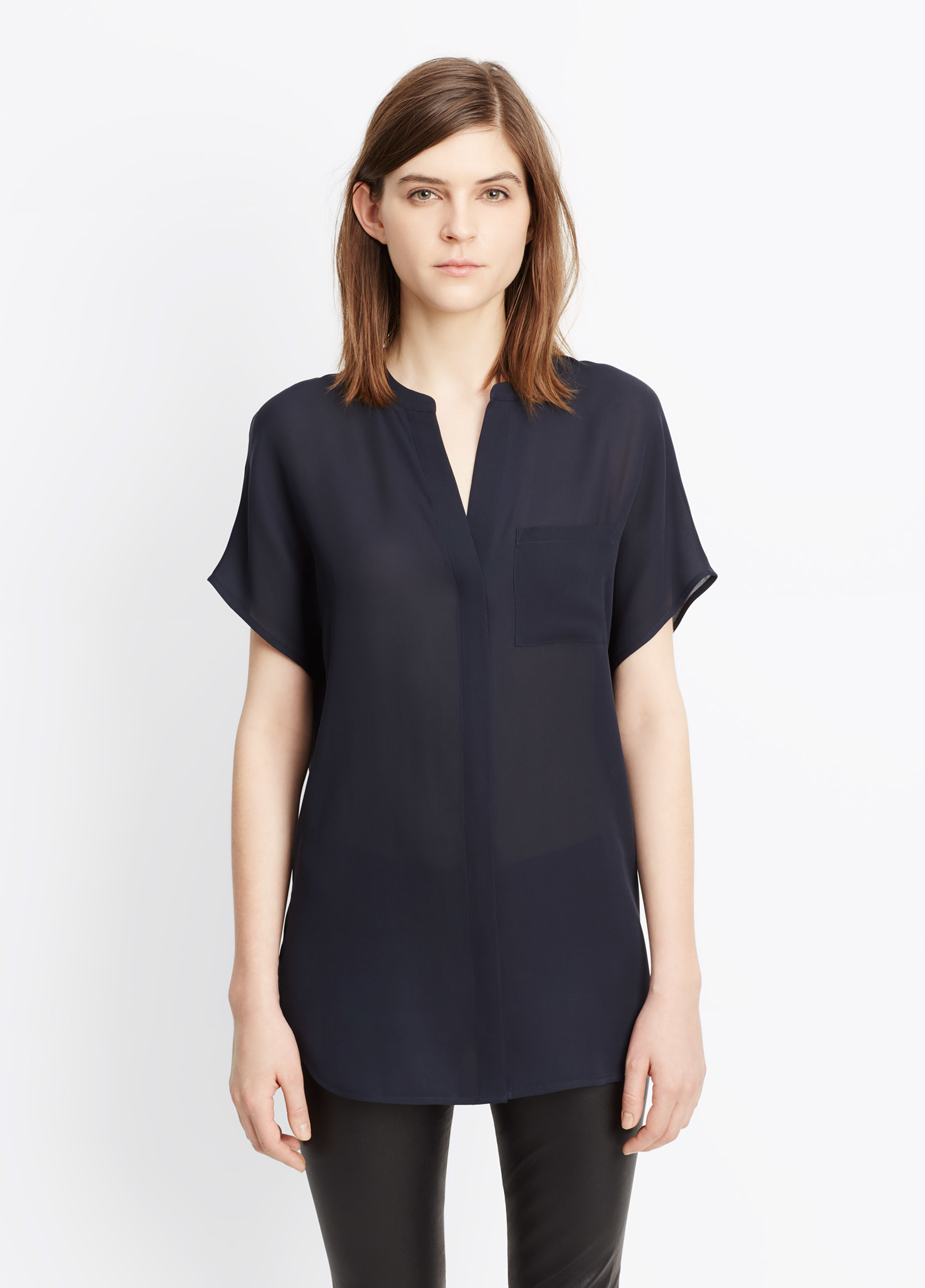 vince cap sleeve popover