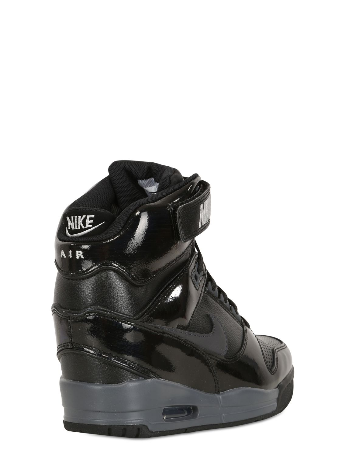 Nike Air Revolution Sky High Top Sneakers in Black | Lyst UK