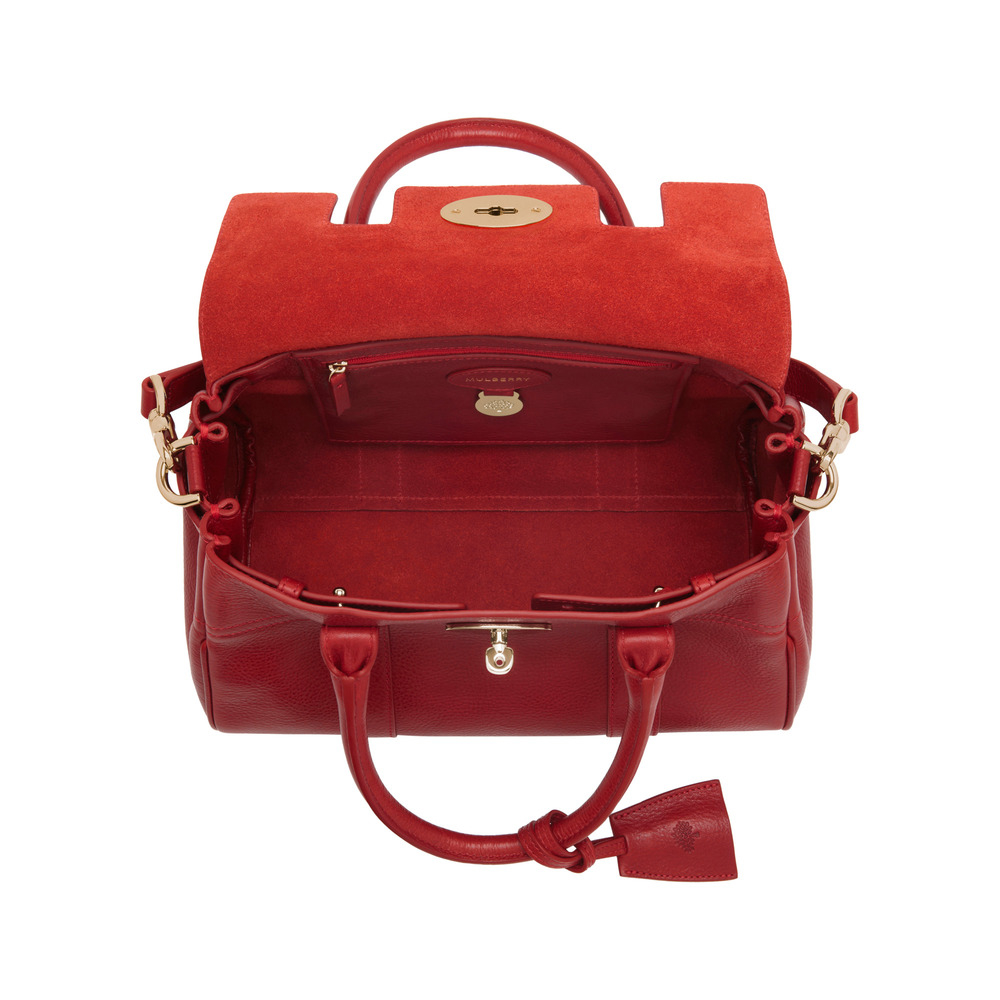 Mulberry Small Bayswater Satchel in Poppy (Red) - Lyst