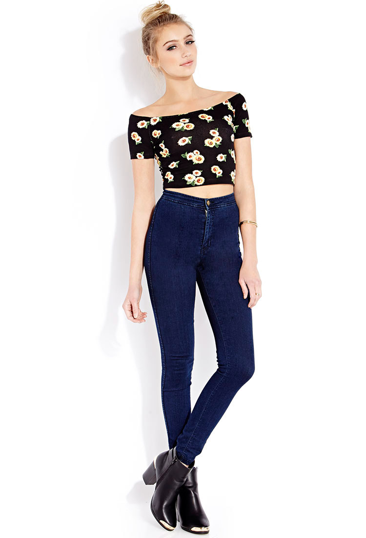 sunflower crop top forever 21