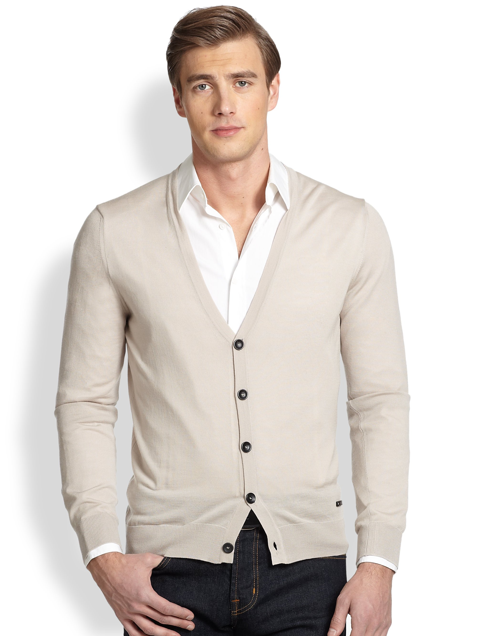 men's wool button up jacket