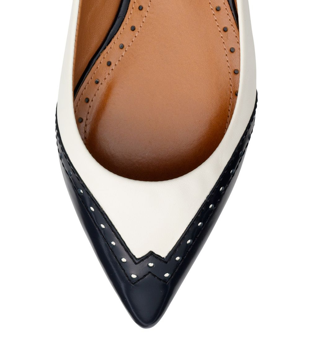 tory burch white flats