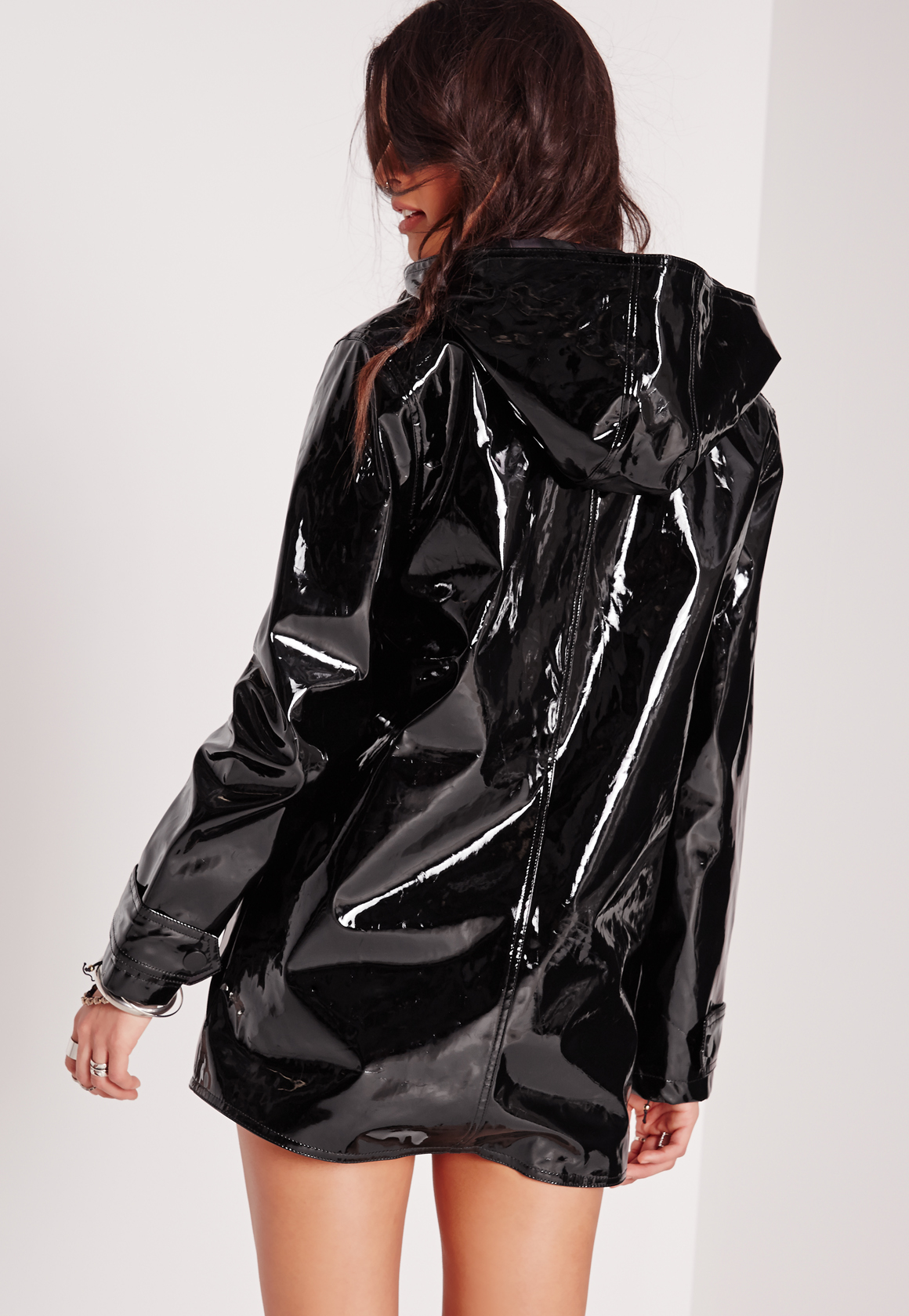 missguided rain jacket