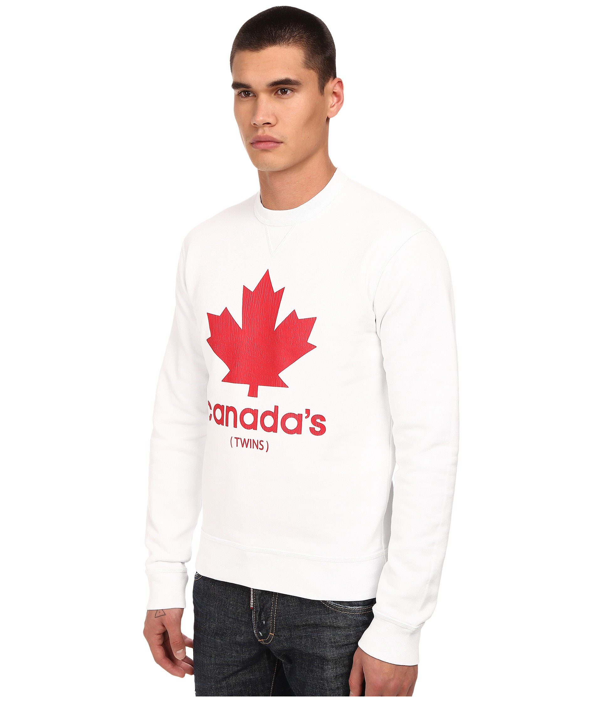 DSquared² Canada's Twins Sweatshirt in White for Men - Lyst